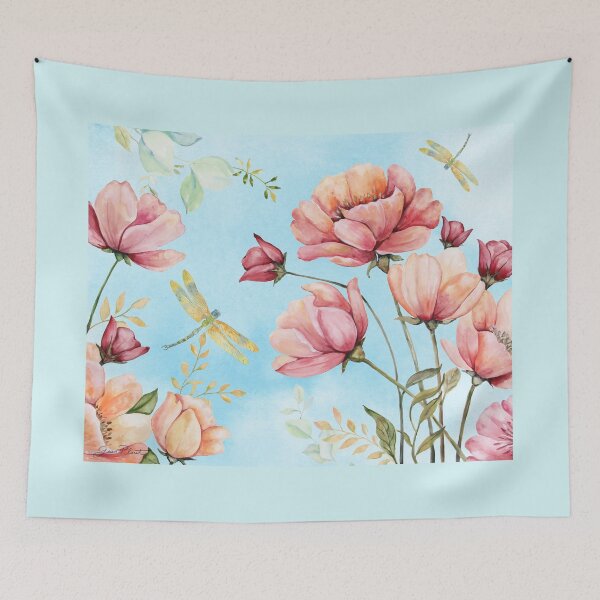Item preview, Poppy And Dragonfly Garden A designed and sold by Jean Plout.