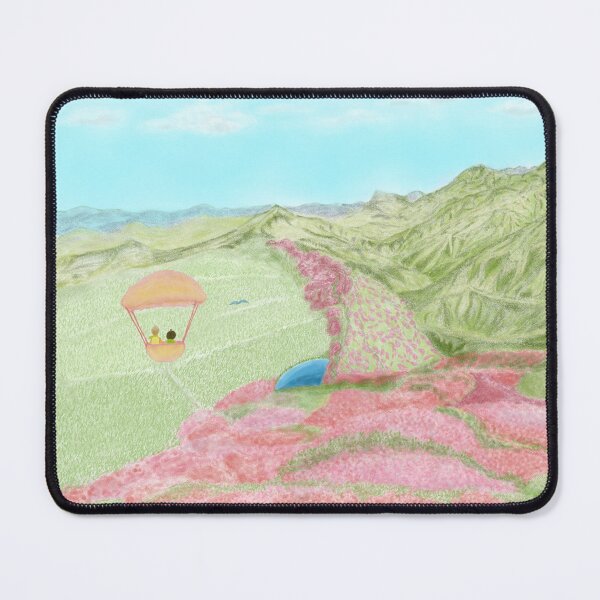 Item preview, Three friends on an adventure in flower mountains designed and sold by greenPQBstudio.