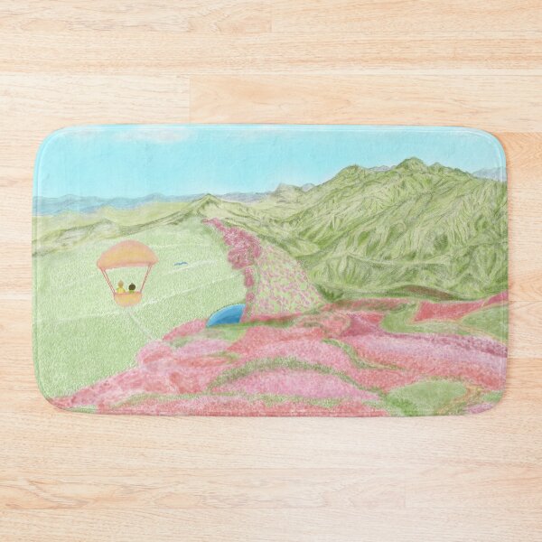 Item preview, Three friends on an adventure in flower mountains designed and sold by greenPQBstudio.