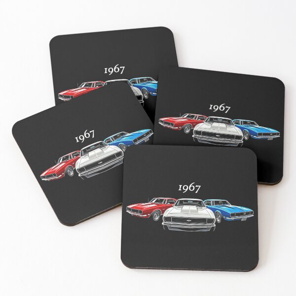 Item preview, 1967 Camaro Trio – Classic Muscle Car Art designed and sold by TheArtOfCar.