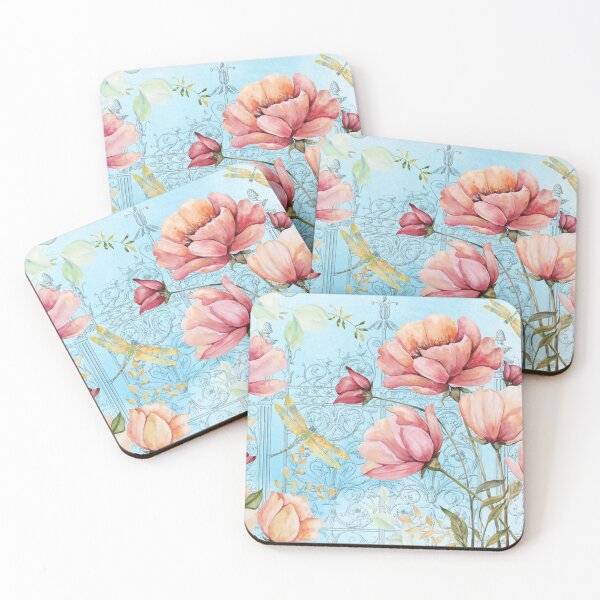 Item preview, Poppy And Dragonfly Garden B designed and sold by Jean Plout.
