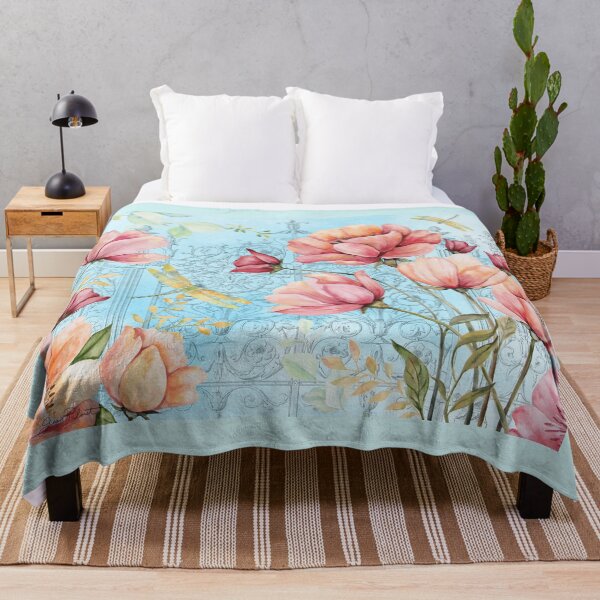 Item preview, Poppy And Dragonfly Garden B designed and sold by Jean Plout.