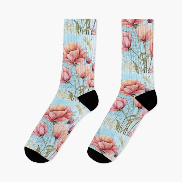 Item preview, Poppy And Dragonfly Garden B designed and sold by Jean Plout.
