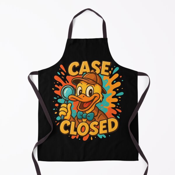 Item preview, Case Closed – Funny Detective Duck Cartoon Design designed and sold by TeeTimeTreasure.
