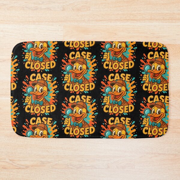 Item preview, Case Closed – Funny Detective Duck Cartoon Design designed and sold by TeeTimeTreasure.