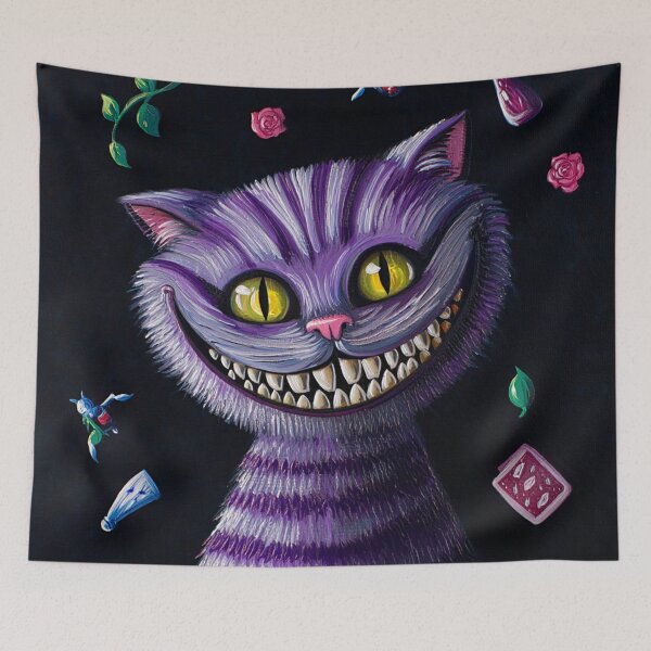 Item preview, The Cheshire Cat illustration designed and sold by Vintage Designs +.