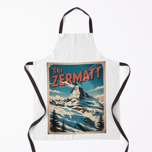 Item preview, Vintage Ski Travel Poster Zermatt – Retro Alps Design with Matterhorn designed and sold by pod24.