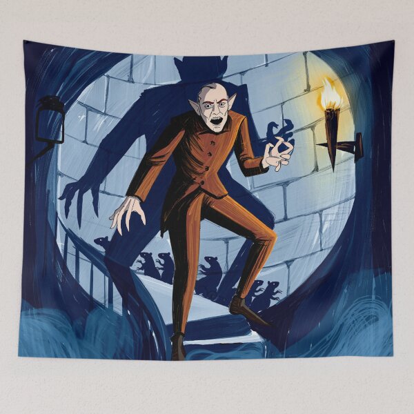Item preview, Nosferatu the Vampire vintage style halloween illustration designed and sold by Vintage Designs +.