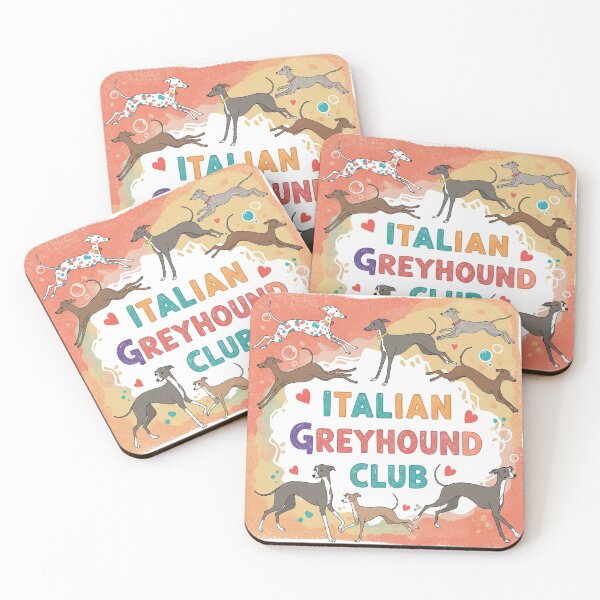 Artikelvorschau, Italienischer Windhundclub entworfen und verkauft von Rebecca Tyler-Squires.