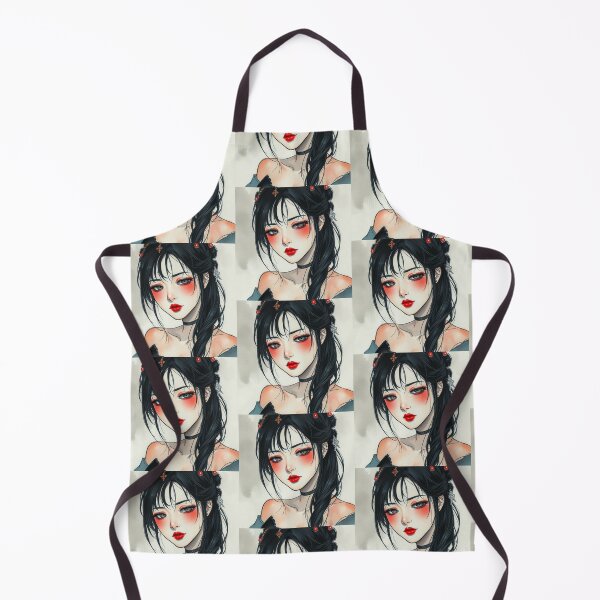 Item preview, Forlorn Manga Girl anime character illustration designed and sold by Vintage Designs +.
