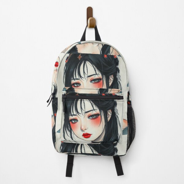 Item preview, Forlorn Manga Girl anime character illustration designed and sold by Vintage Designs +.