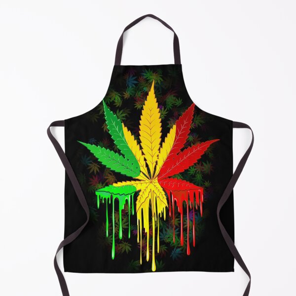 Item preview, Leaf Rasta Colors Dripping Paint designed and sold by BluedarkArt.