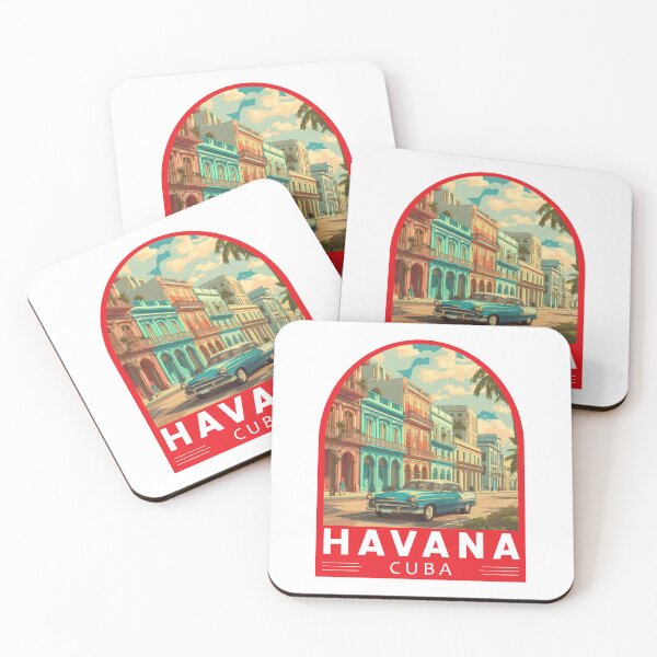 Item preview, Havana Cuba Travel Art Emblem designed and sold by KrisSidDesigns.