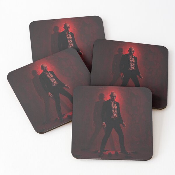 Item preview, Evil blood stained Vampire conceptual illustration Halloween art designed and sold by Vintage Designs +.