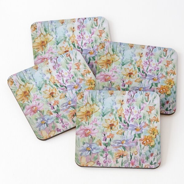 Item preview, Wildflowers in watercolor designed and sold by Kara Draws.