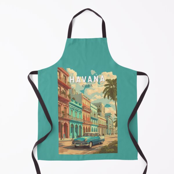 Item preview, Havana Cuba Illustration Travel Art Vintage designed and sold by KrisSidDesigns.