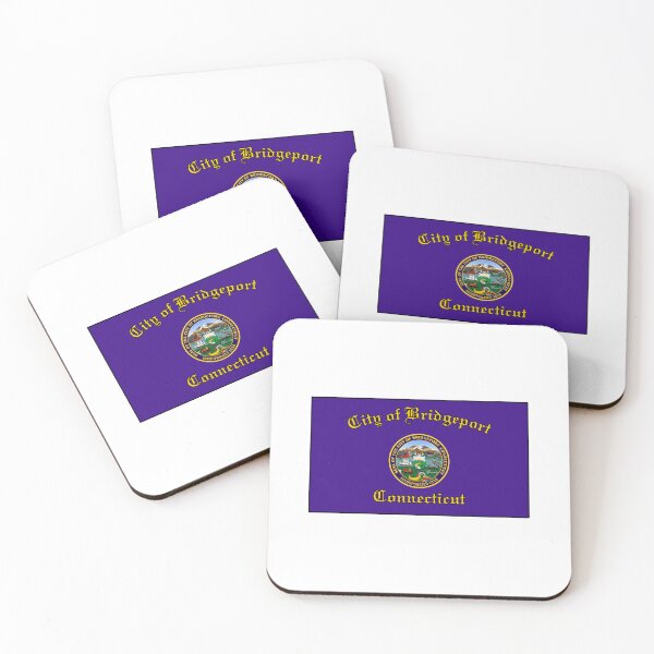 Item preview, Bridgeport Conneticuit Flag designed and sold by delmarvastickers.