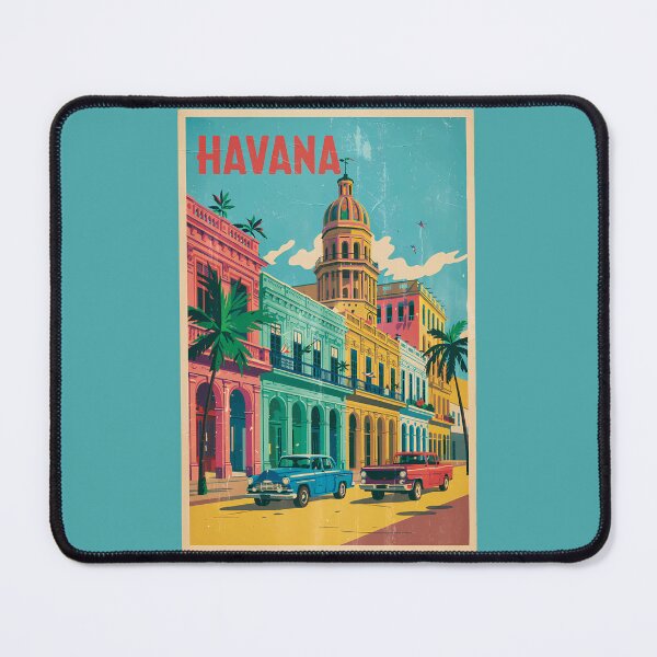 Item preview, Havana Cuba Travel Art Vintage designed and sold by KrisSidDesigns.
