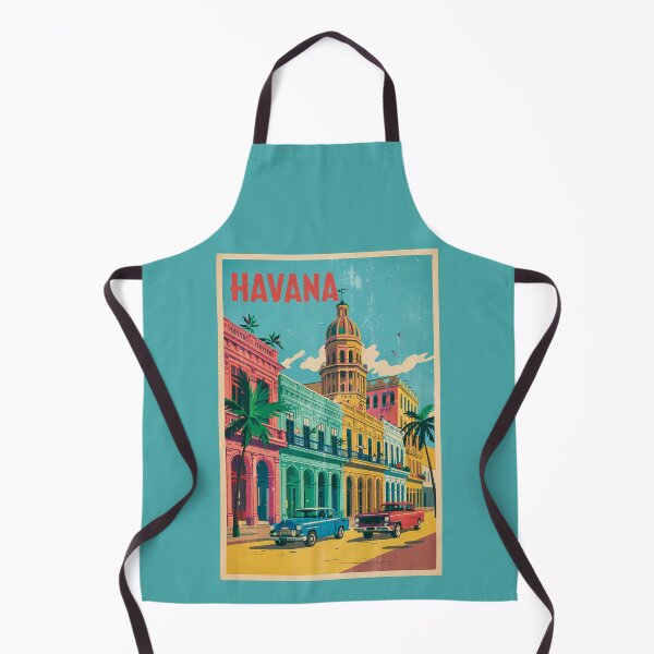 Item preview, Havana Cuba Travel Art Vintage designed and sold by KrisSidDesigns.