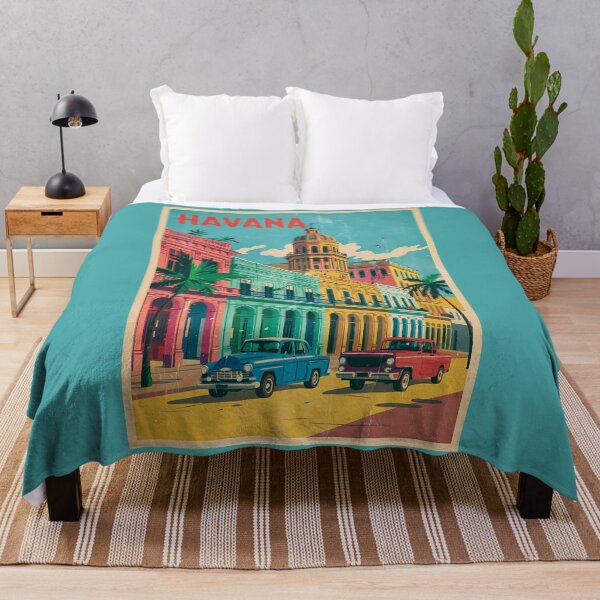 Item preview, Havana Cuba Travel Art Vintage designed and sold by KrisSidDesigns.