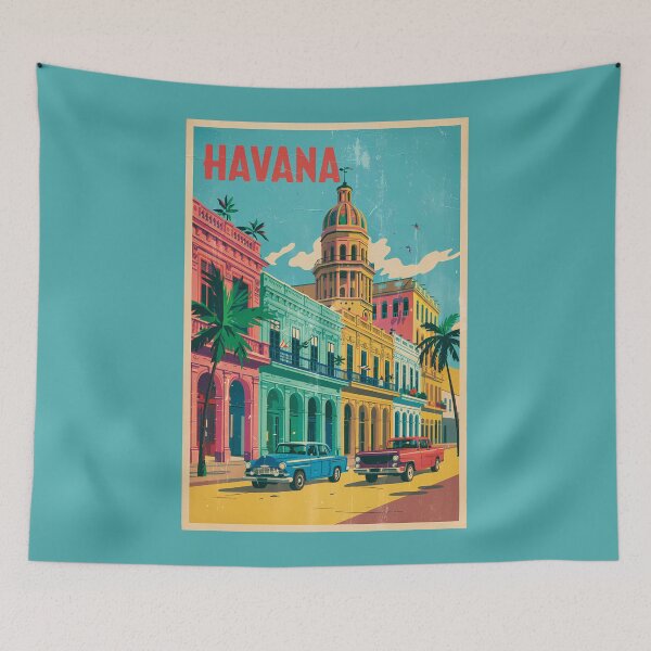 Artikelvorschau, Havanna Kuba Reisekunst Vintage entworfen und verkauft von KrisSidDesigns.