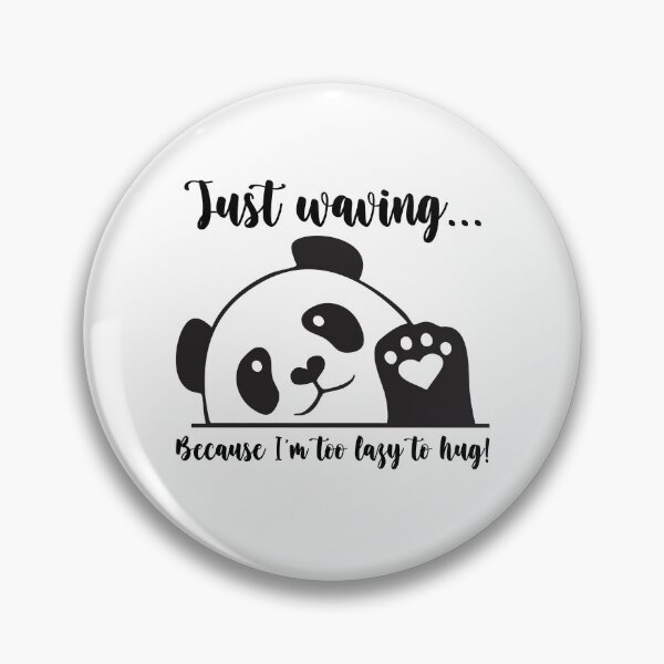Item preview, Cute Waving Panda - Minimal Effort, Maximum Cuteness Design designed and sold by imaginariun.