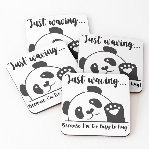 Item preview, Cute Waving Panda - Minimal Effort, Maximum Cuteness Design designed and sold by imaginariun.