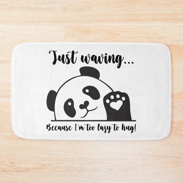 Item preview, Cute Waving Panda - Minimal Effort, Maximum Cuteness Design designed and sold by imaginariun.