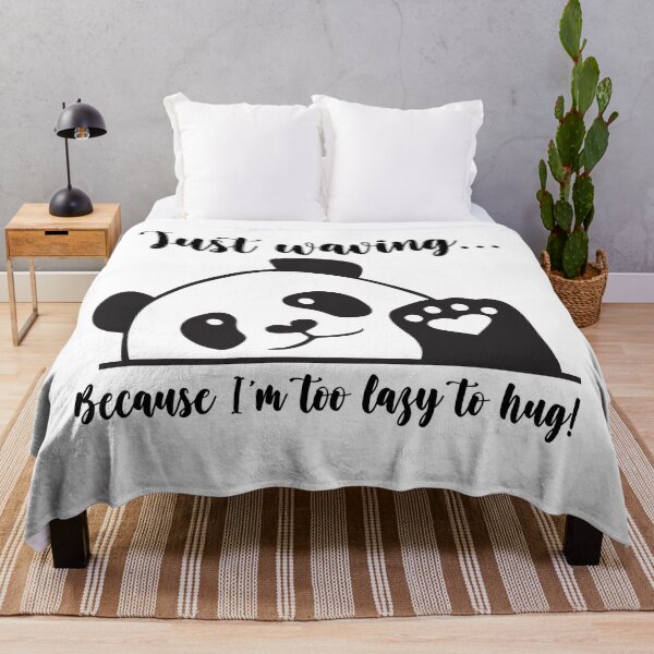 Item preview, Cute Waving Panda - Minimal Effort, Maximum Cuteness Design designed and sold by imaginariun.