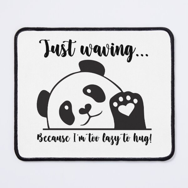 Item preview, Cute Waving Panda - Minimal Effort, Maximum Cuteness Design designed and sold by imaginariun.