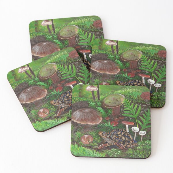 Item preview, Box Turtle Among the Forest Floor designed and sold by SomeChicksArt.