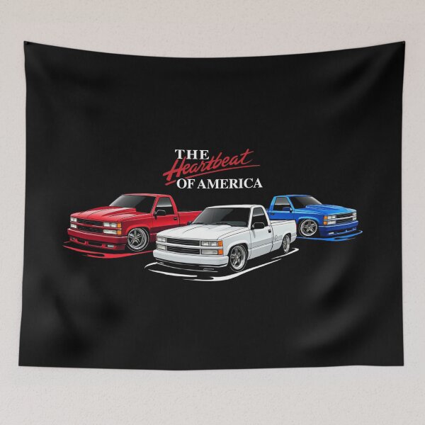 Item preview, Chevy C1500 Trio – Heartbeat of America designed and sold by TheArtOfCar.