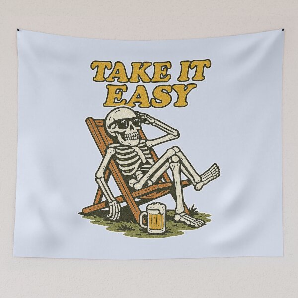 Item preview, Take It Easy Skeleton designed and sold by zzz888.