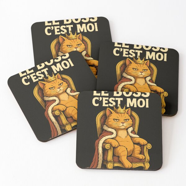 Item preview, I'm the Boss - Royal Cat on His Throne designed and sold by DRAWZENART.