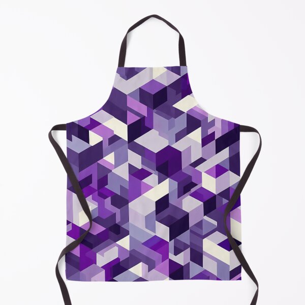Item preview, Purple Isometric Cubes - Modern Geometric 3D Pattern Design designed and sold by JohnnyVillas.