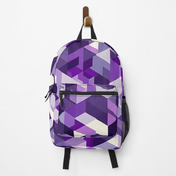 Item preview, Purple Isometric Cubes - Modern Geometric 3D Pattern Design designed and sold by JohnnyVillas.