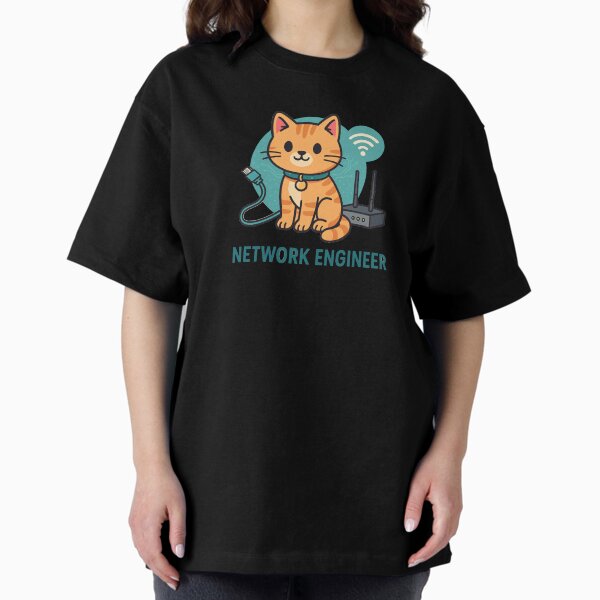 Item preview, Network Engineer – Tech Cat  designed and sold by Geek in Nerd.