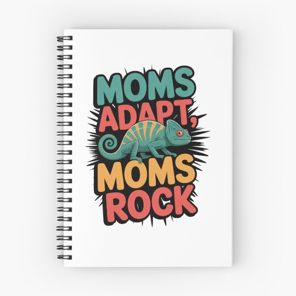 Item preview, Moms Adapt Moms Rock Chameleon Funny Mom Shirt designed and sold by EpicMediaShop.