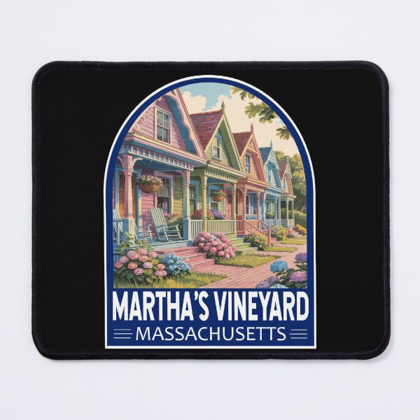 Item preview, Martha’s Vineyard Massachusetts Travel Art Emblem designed and sold by KrisSidDesigns.