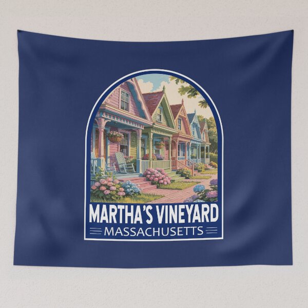 Item preview, Martha’s Vineyard Massachusetts Travel Art Emblem designed and sold by KrisSidDesigns.