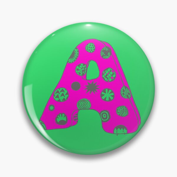 Item preview, Letter A with character in pink designed and sold by kulkaban.