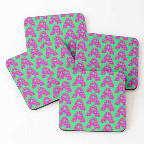 Item preview, Letter A with character in pink designed and sold by kulkaban.