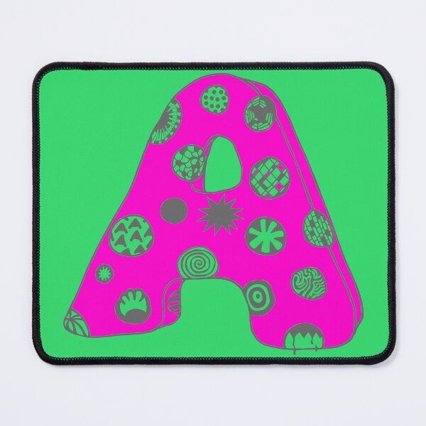 Item preview, Letter A with character in pink designed and sold by kulkaban.
