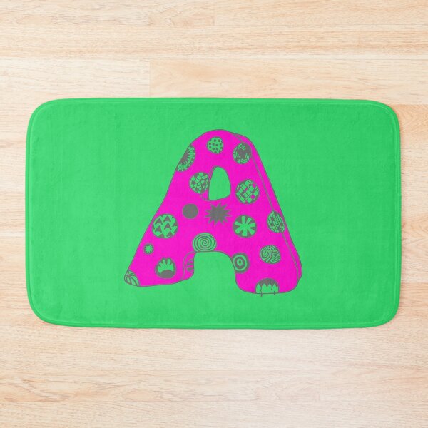Item preview, Letter A with character in pink designed and sold by kulkaban.