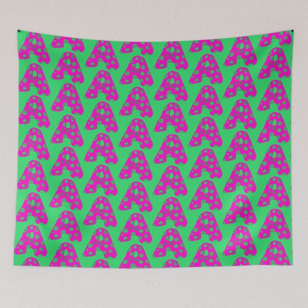 Item preview, Letter A with character in pink designed and sold by kulkaban.