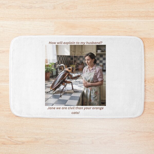 Item preview, A housewife chatting with a concerned roach! designed and sold by Jamesk82.