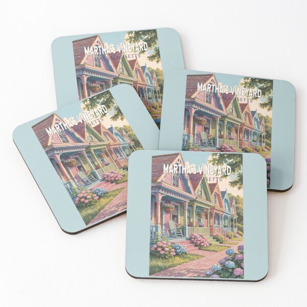 Item preview, Martha’s Vineyard Massachusetts Illustration Travel Art Vintage designed and sold by KrisSidDesigns.