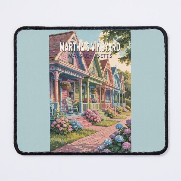 Item preview, Martha’s Vineyard Massachusetts Illustration Travel Art Vintage designed and sold by KrisSidDesigns.