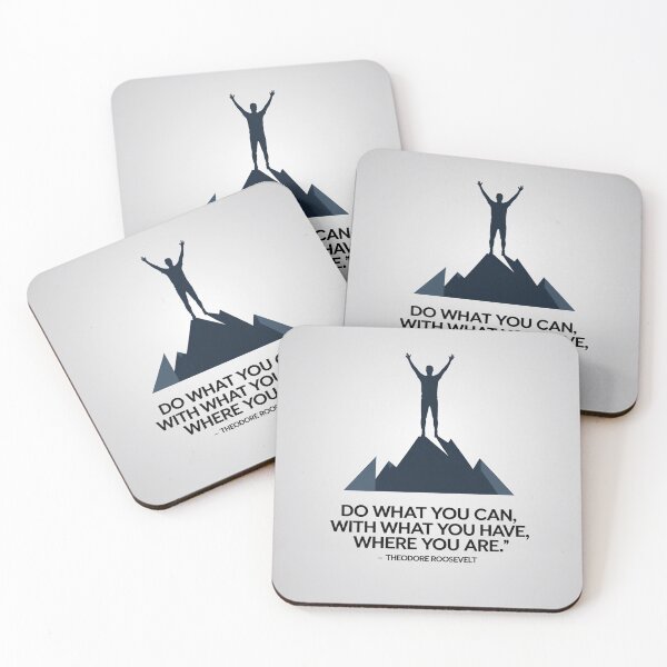 Item preview, Teddy Roosevelt motivational phrase design designed and sold by Motivated Sensei.