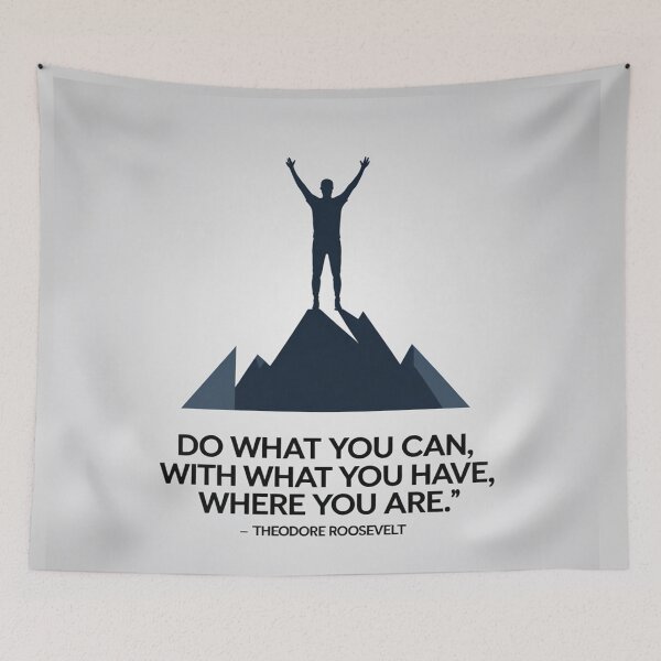 Item preview, Teddy Roosevelt motivational phrase design designed and sold by Motivated Sensei.
